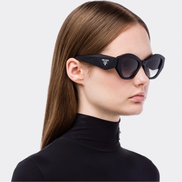 Authentic Prada sunglasses SPR07Y 55mm gray gradient - Picture 7 of 11